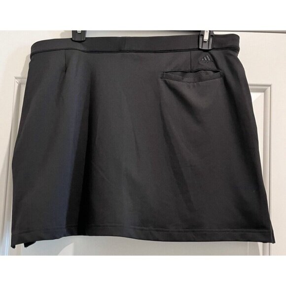 Adidas Women's Size 12 Skort Black Climacool Pull On Golf Tennis Athleticwear - Picture 2 of 7